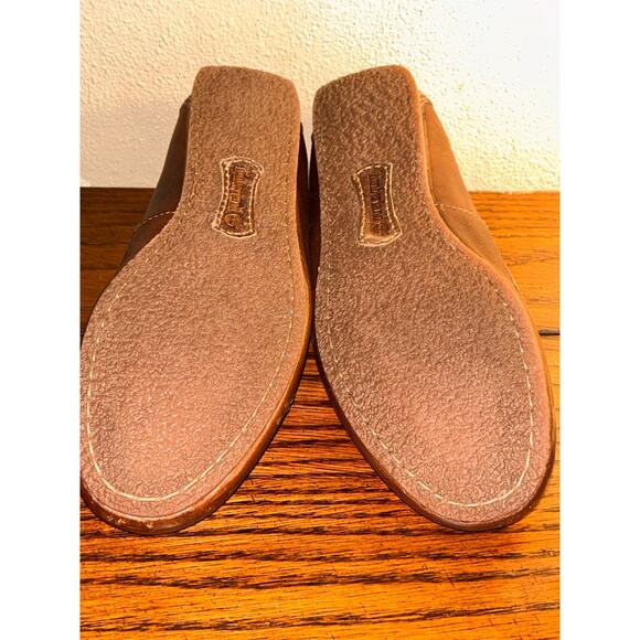 Timberland Preppy Distressed Boho Hippie Brown Fringe Leather Penny Loafers - Picture 12 of 12